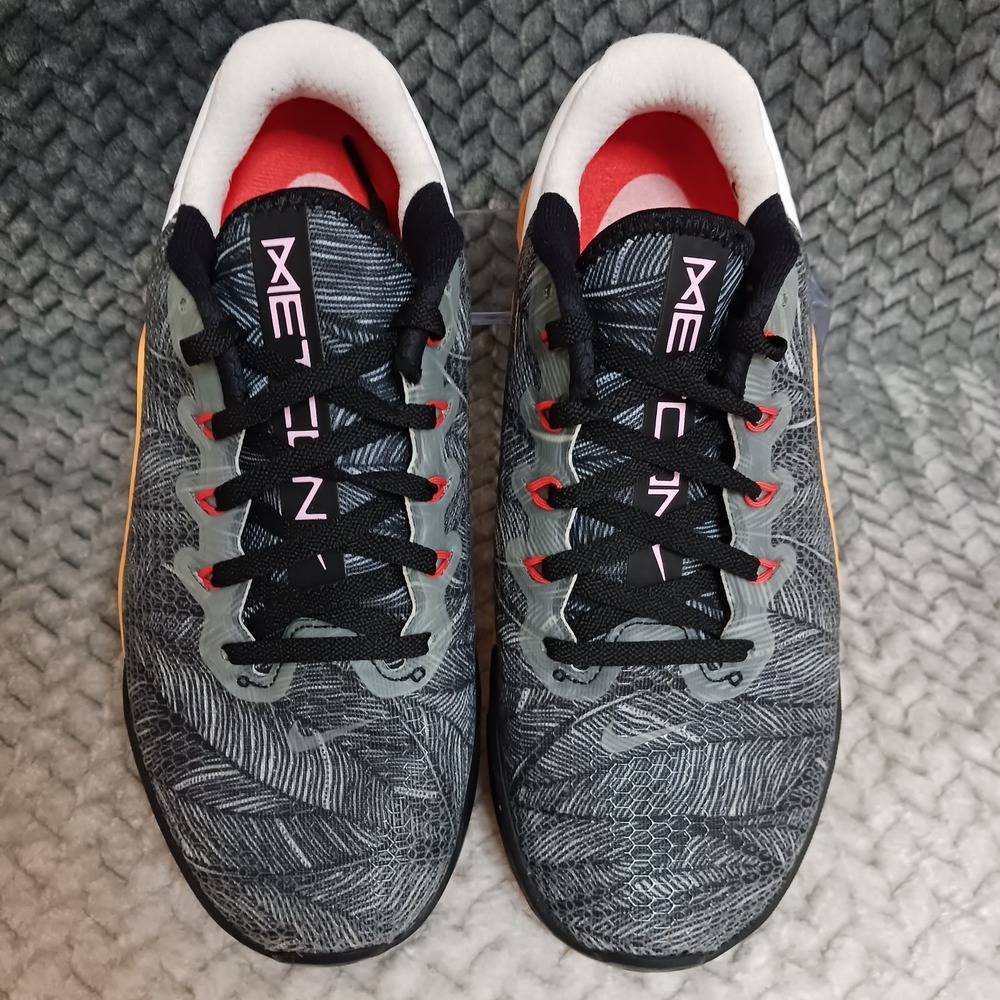 Nike Metcon 5 Black Laser Orange Women's Training Fitness Sneakers Shoes Sz 6.5 - Picture 5 of 14
